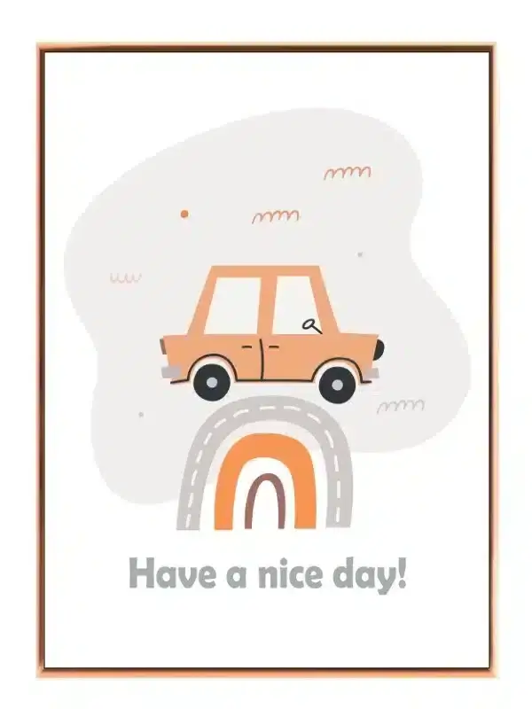 Cozy Car Rainbow Adventure Plakat