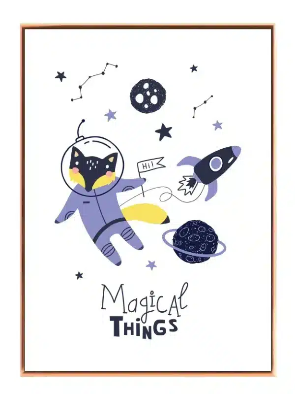 Magical Fox Space Adventure Plakat