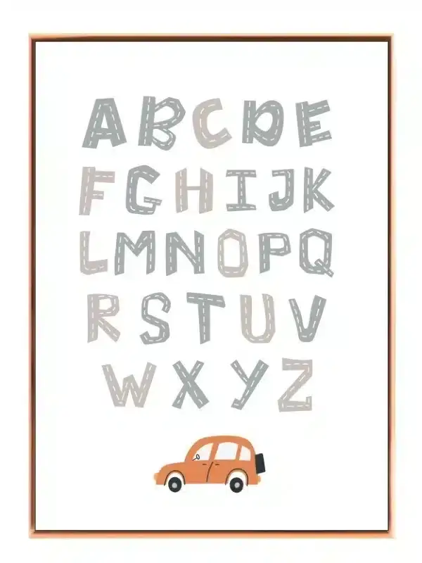 Playful Road Alphabet Plakat