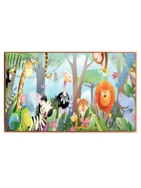 Playful Jungle Animal Friends Plakat