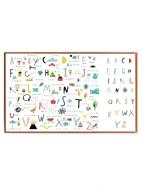 Playful Alphabet Adventure ABC Plakat