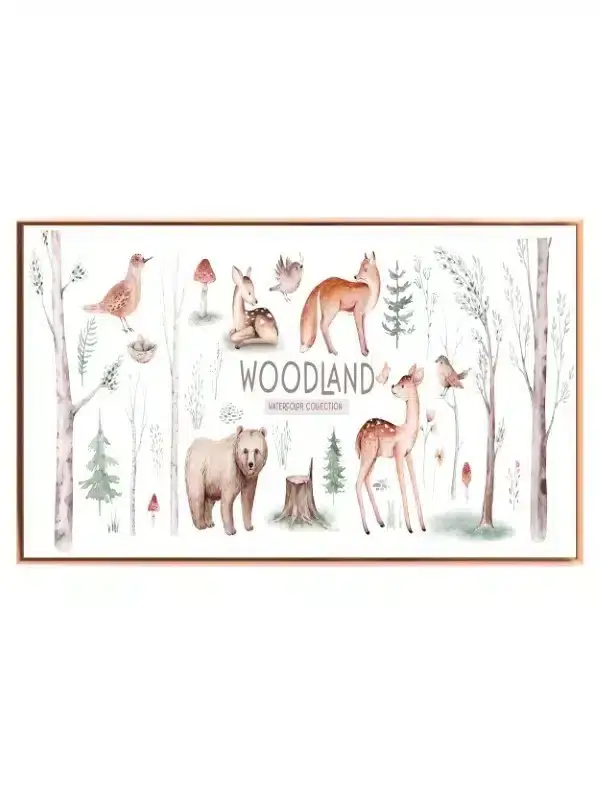 Gentle Woodland Animal Friends Animals Plakat