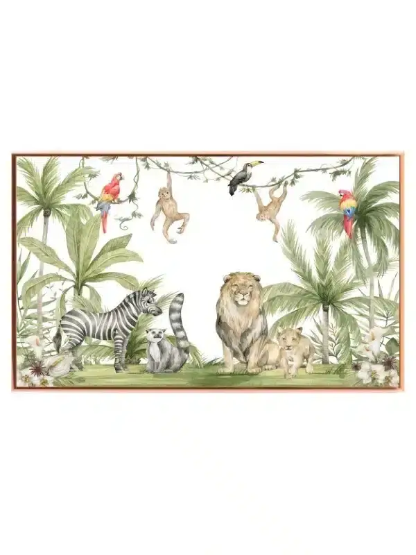 Playful Safari Animal Friends Jungle Plakat