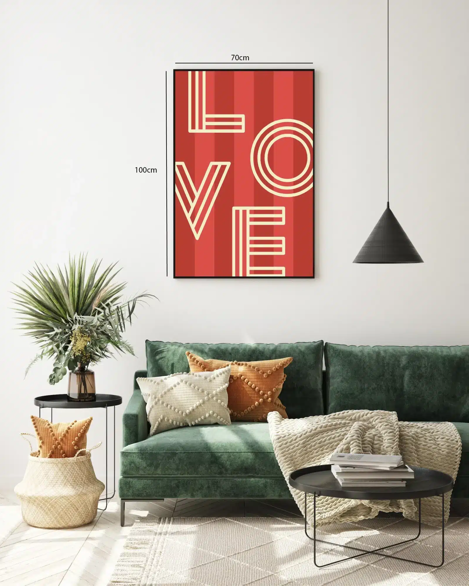 Bogstaverord med typografistribermønster linjer