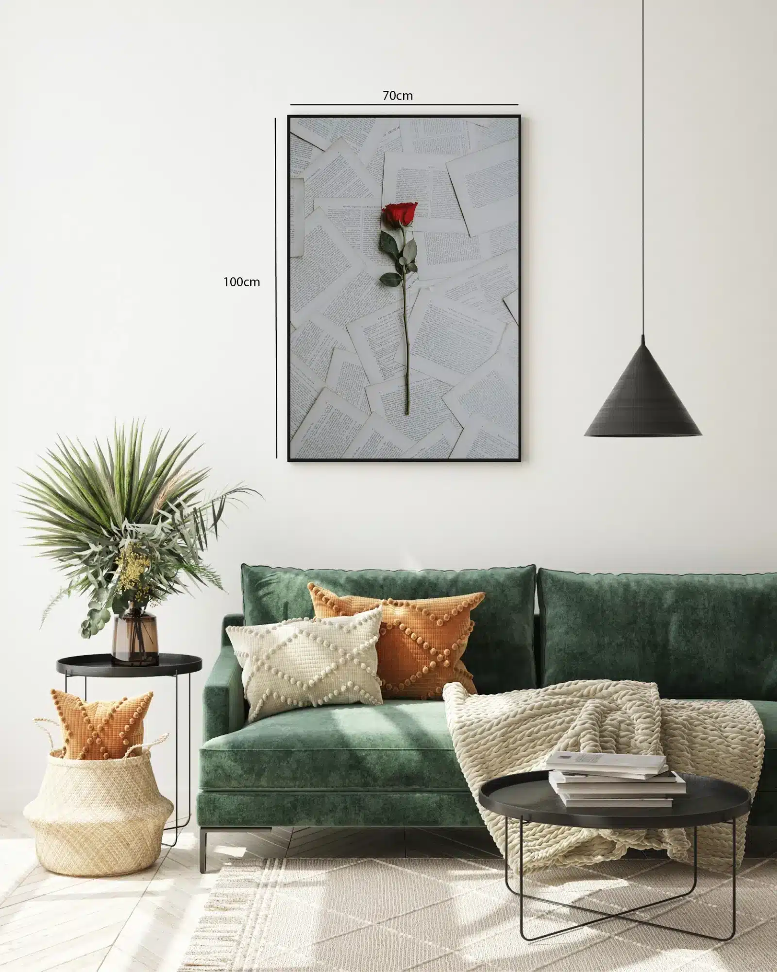 Rose bogsider med typografi collage tekstur