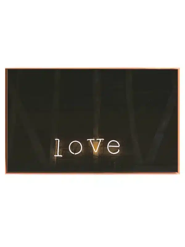Neonskilt ord med typografi lys skygger