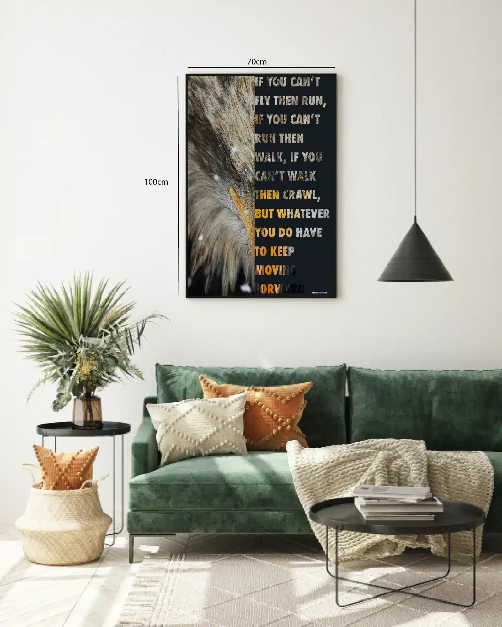 Bliv Ved Med At Bevæge Dig Plakat