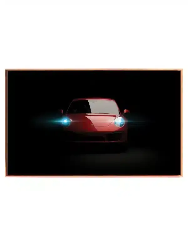 Porsche Lysglimt Plakat