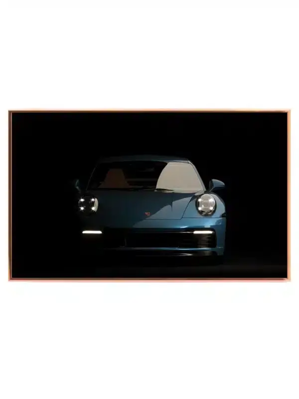Porsche Frontudsigt Kunst