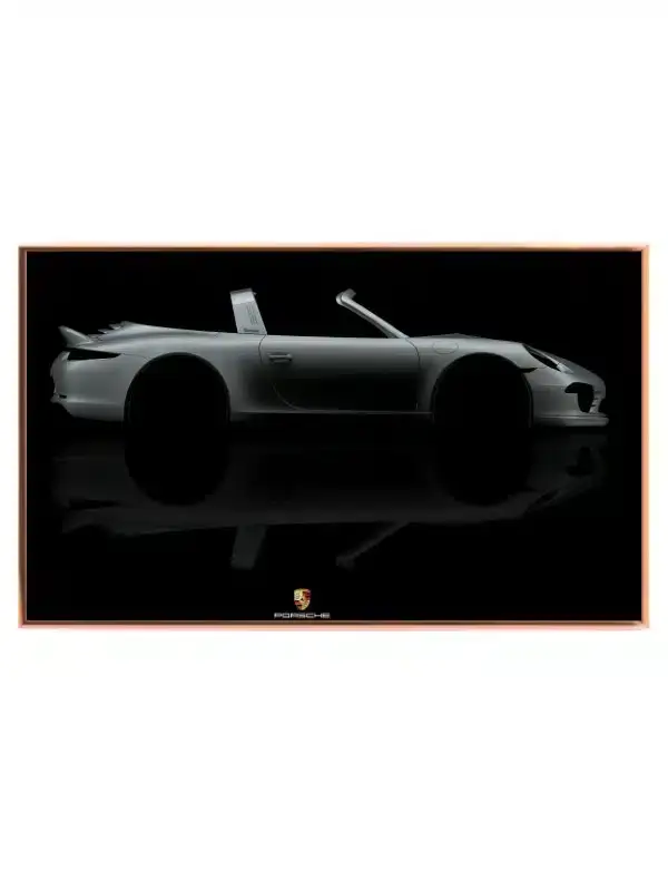 Porsche 911 Silhuet Plakat