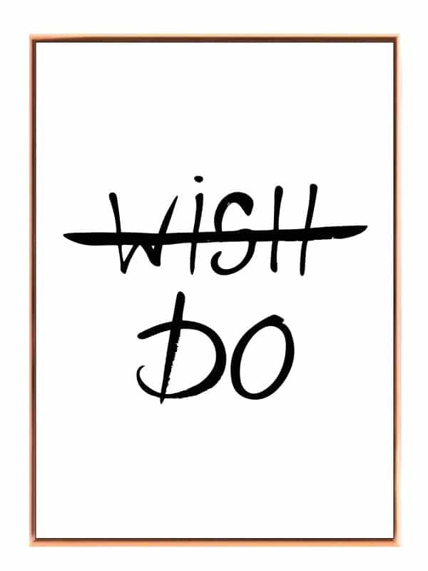 Wish Do Citat Plakat