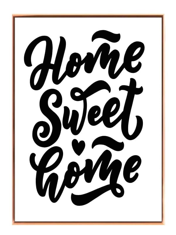 Home Sweet Home Citat Plakat