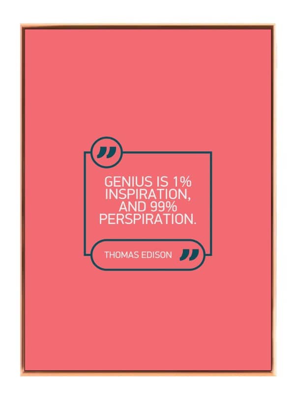 Genius % Inspiration Plakat