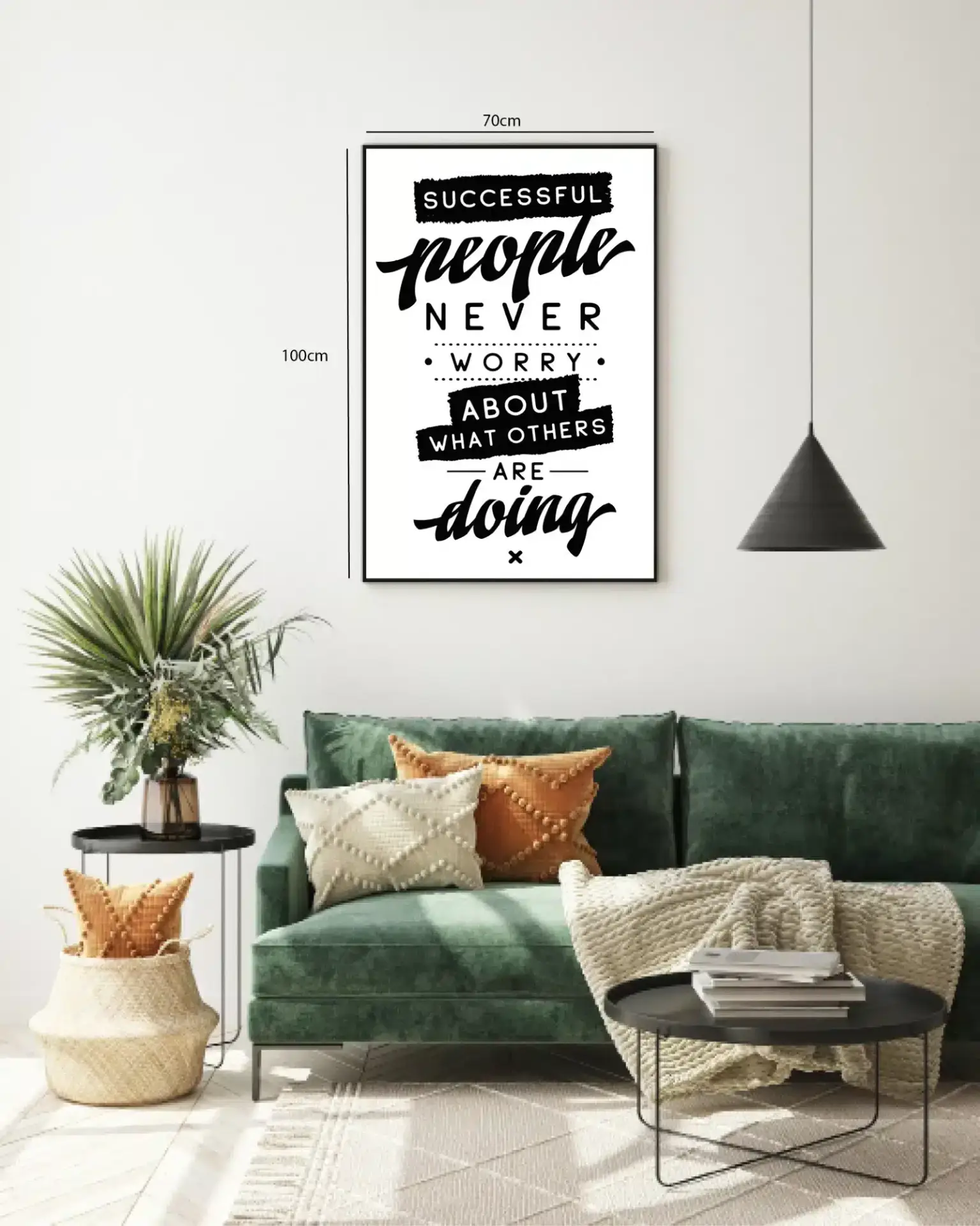 Succesfulde Folk Bekymrer Sig Ikke Plakat