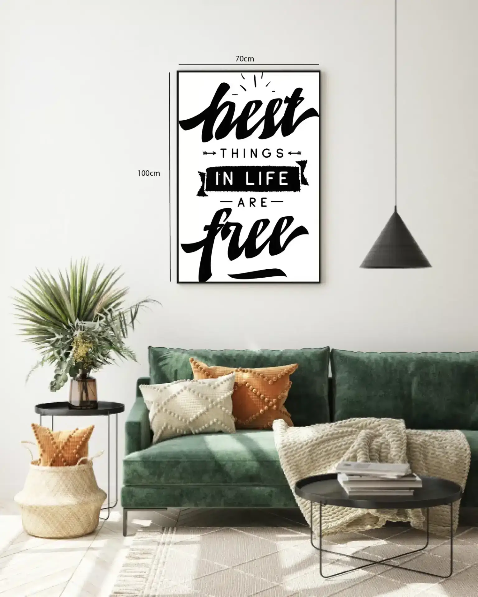 Bedste Ting I Livet Er Gratis Plakat