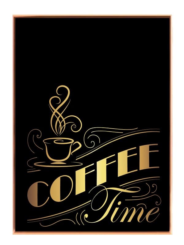 Coffee Time Typografi Plakat
