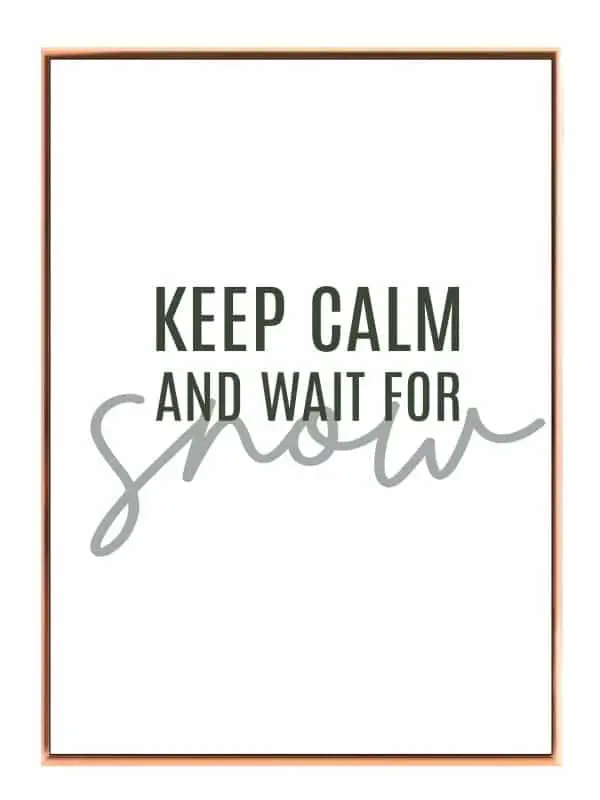 Keep Calm Og Vent Plakat
