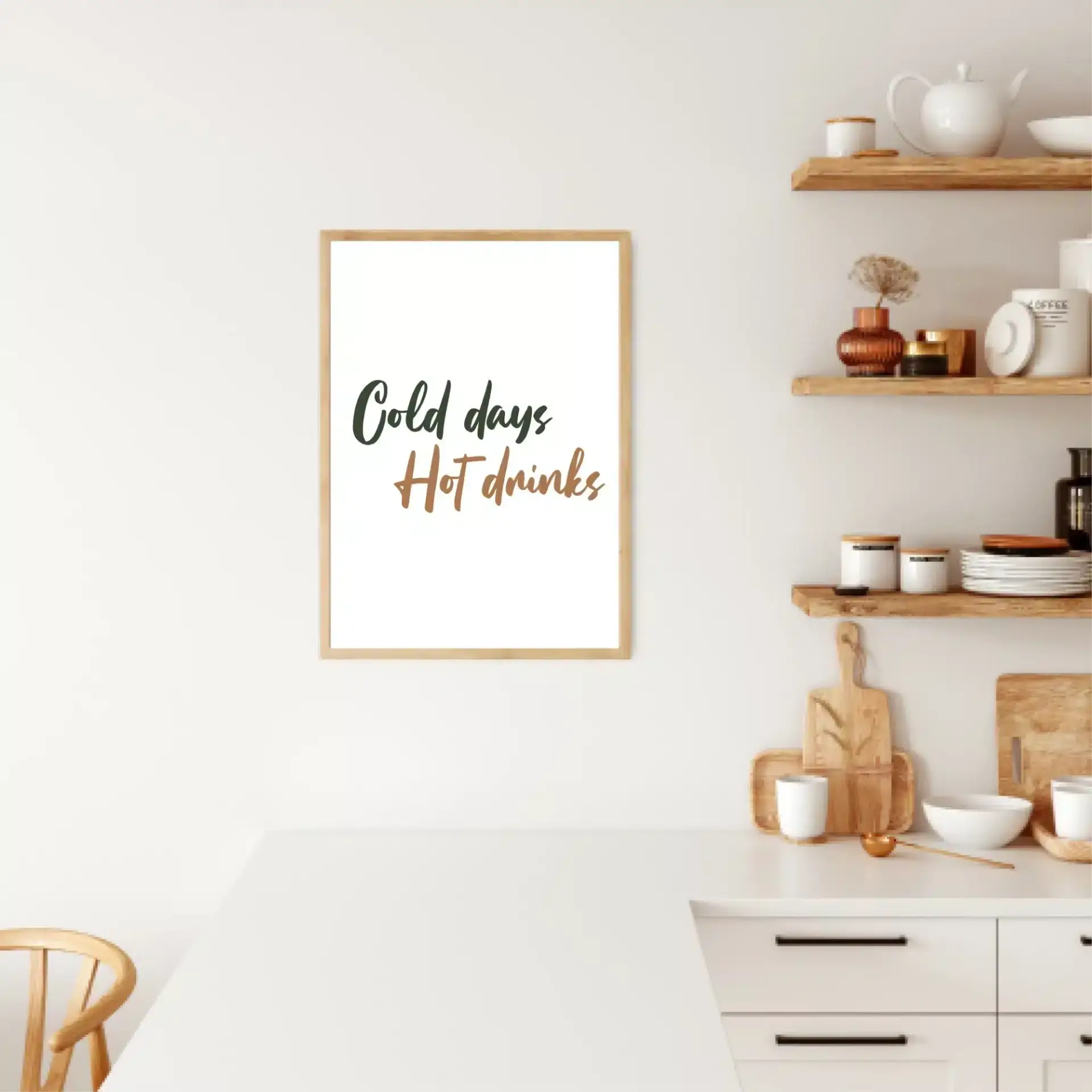 Kolde Dage Varme Drikke Plakat
