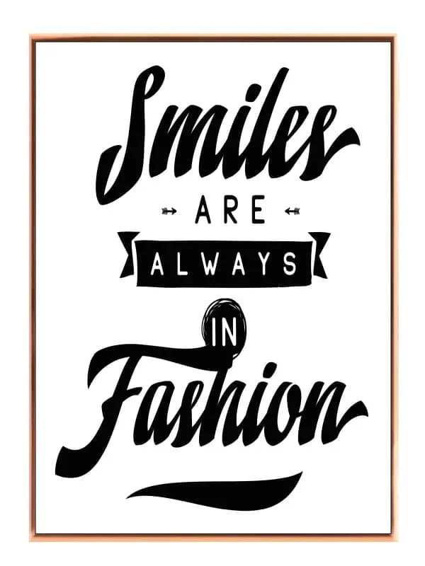 Smil Er Altid På Mode Plakat