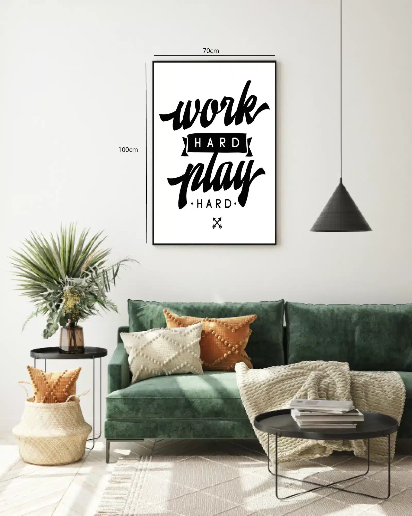 Work Hard Play Hard Plakat