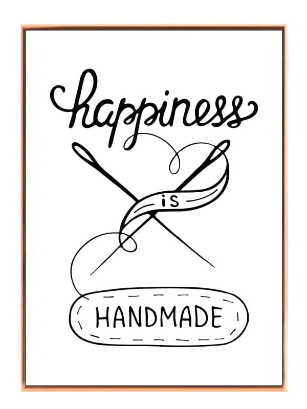 Happiness Is Handmade Plakat