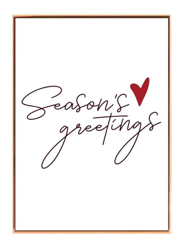 Season's Greetings Plakat