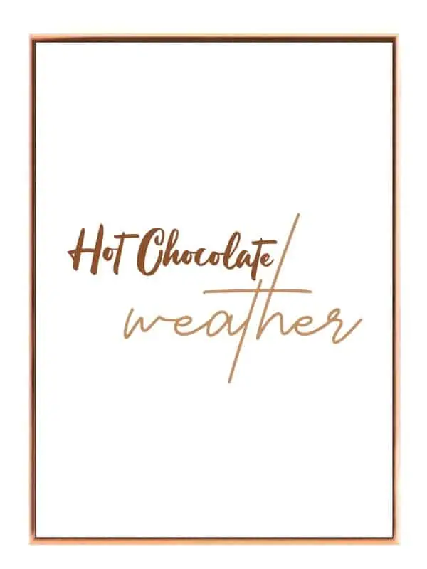 Hot Chocolate Vejr Plakat