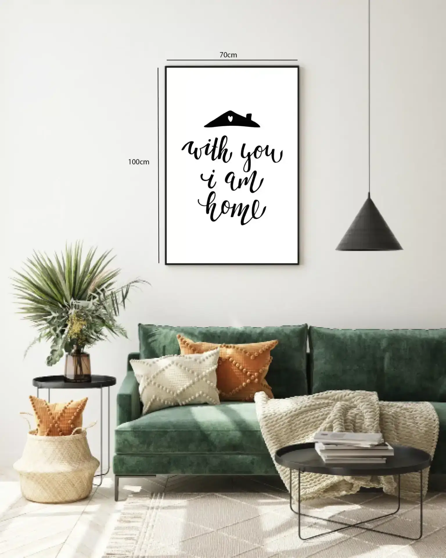 Med Dig Er Jeg Hjemme Plakat