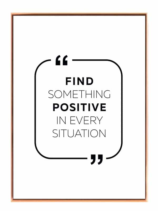Find Det Positive Plakat