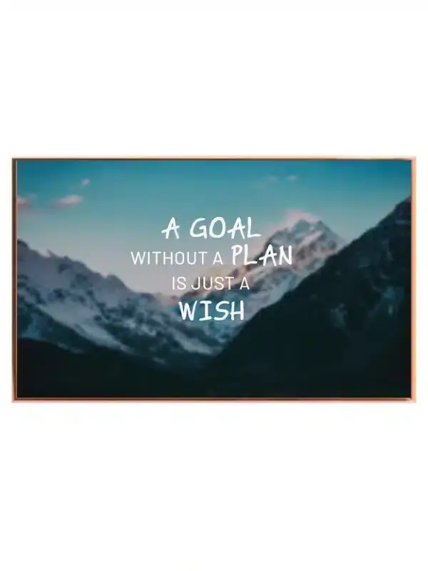 Mål og Plan Motivationsplakat