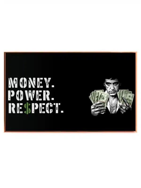 Penge Magt Respekt Plakat