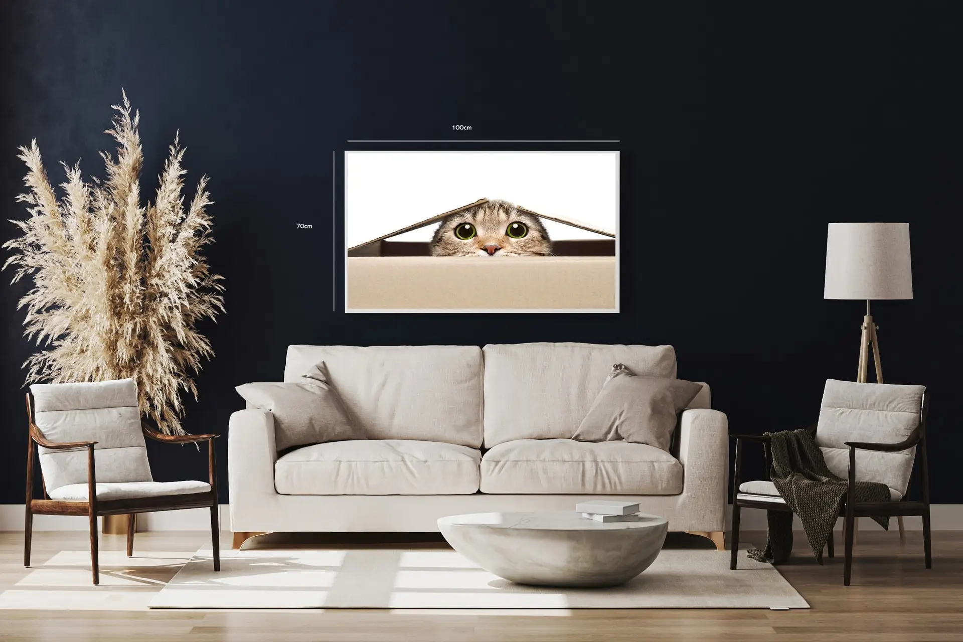 Tabby Cat Peek Plakat