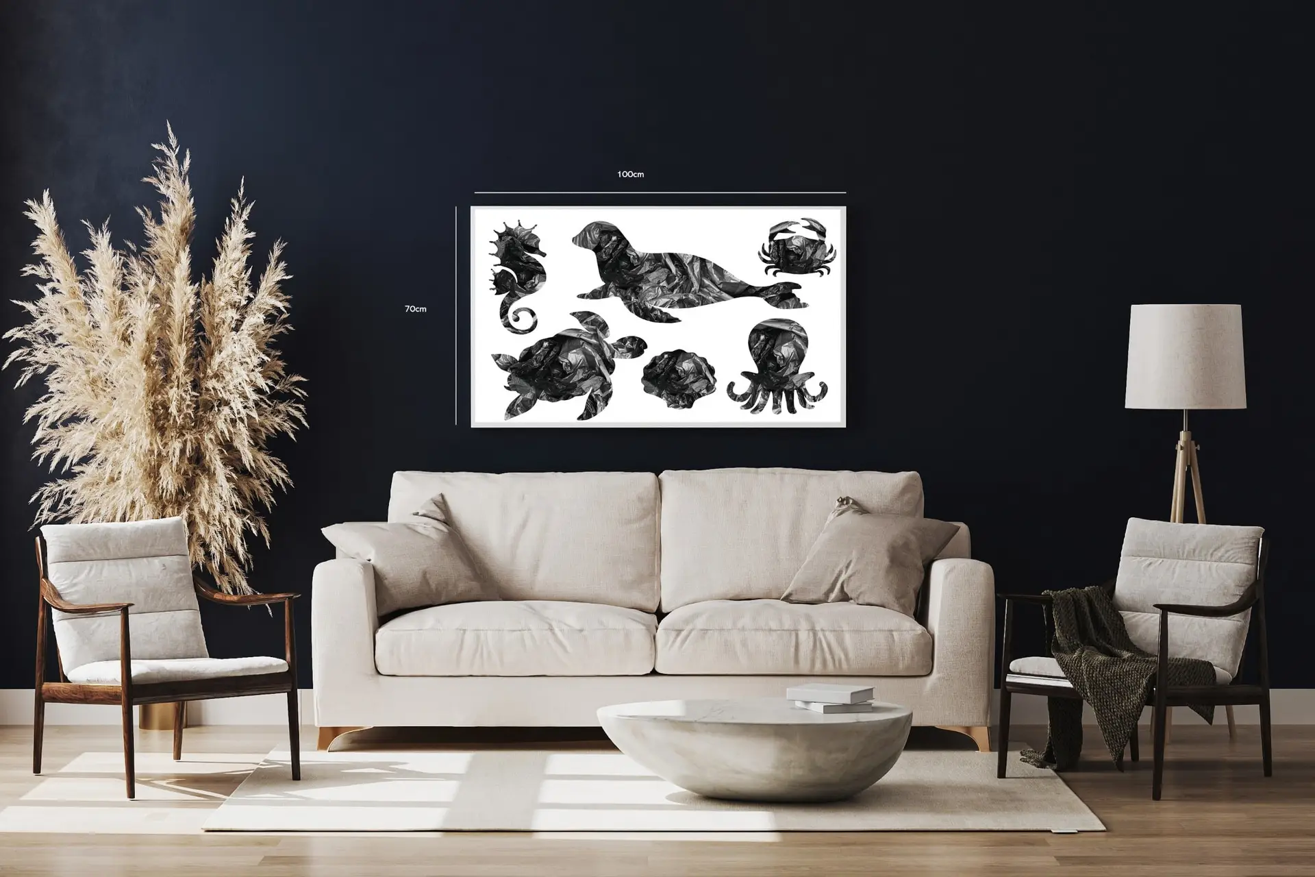 Blæksprutte Sea Otter Plakat