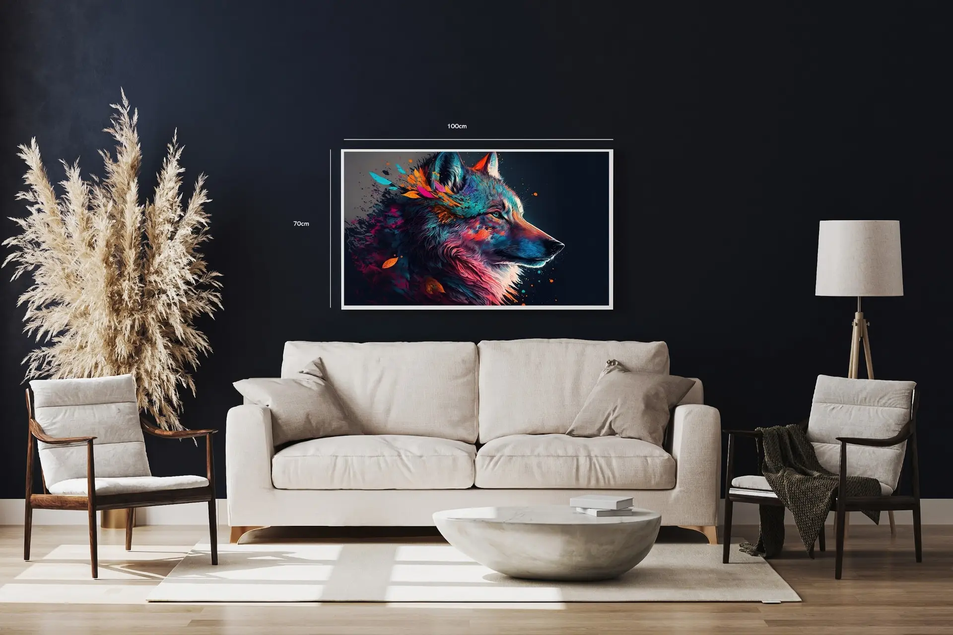 Colorful Wolf Plakat
