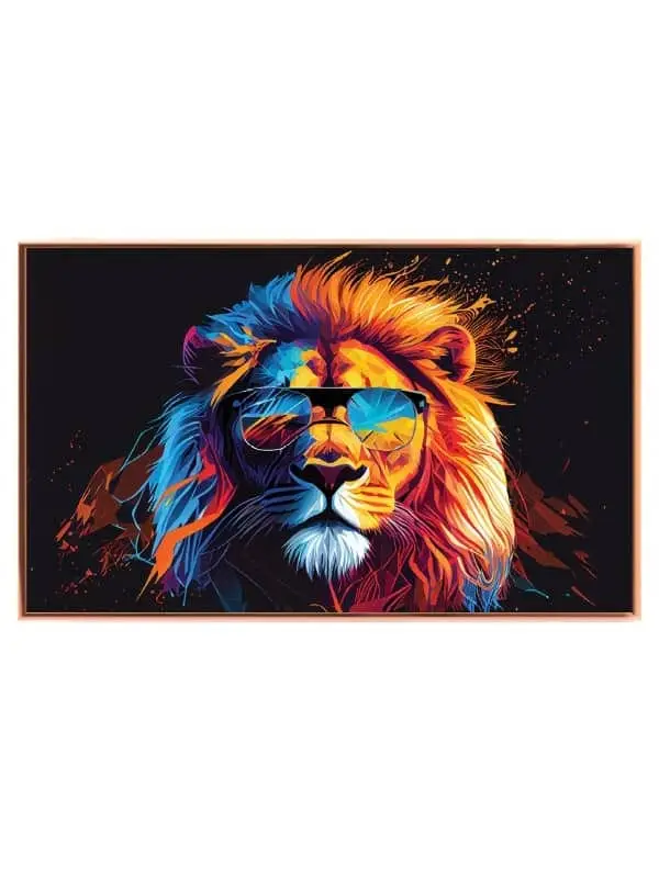Lion With Glasses Plakat