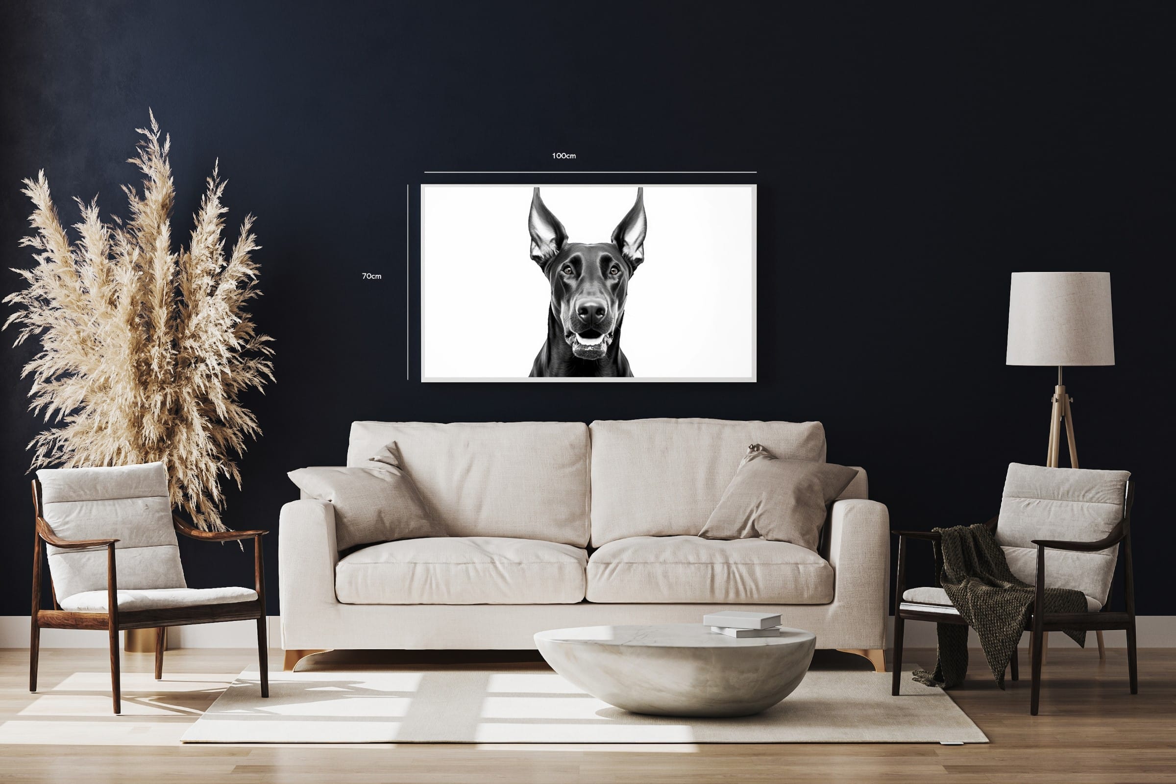 Hund Doberman Plakat