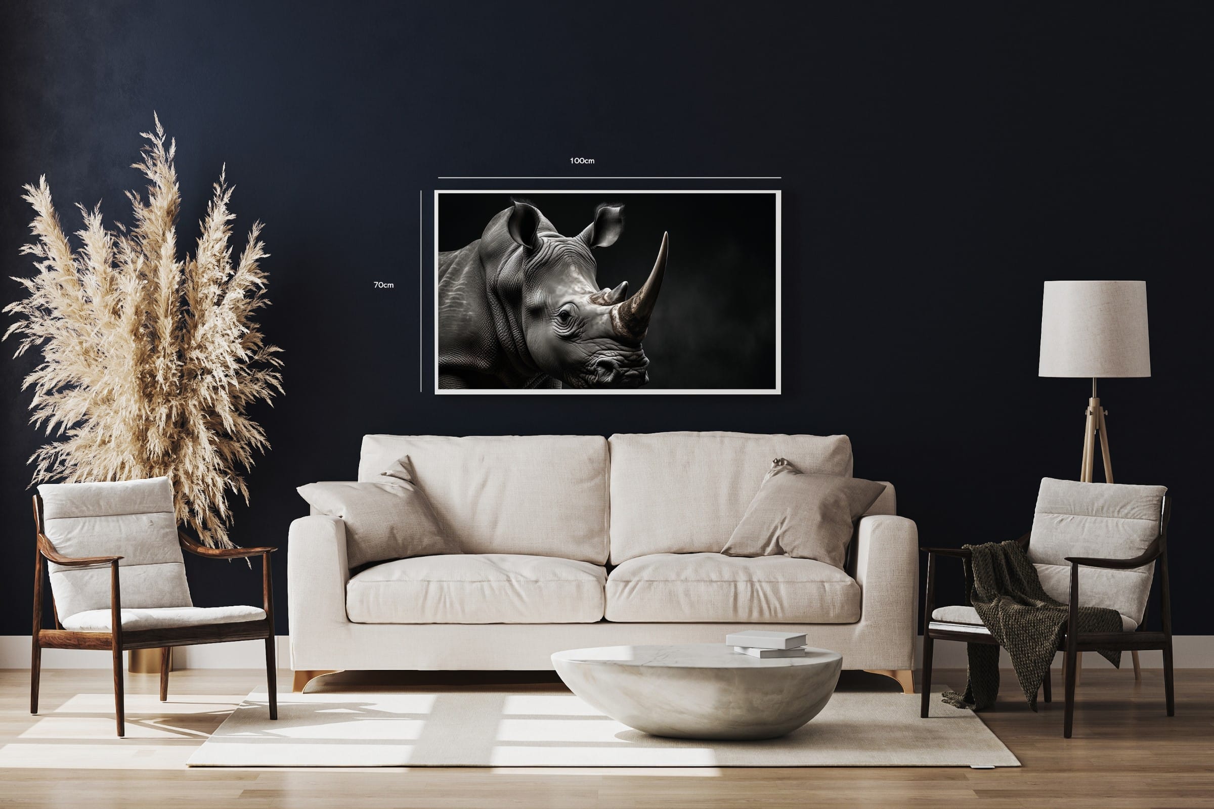 Rhino Side View Plakat