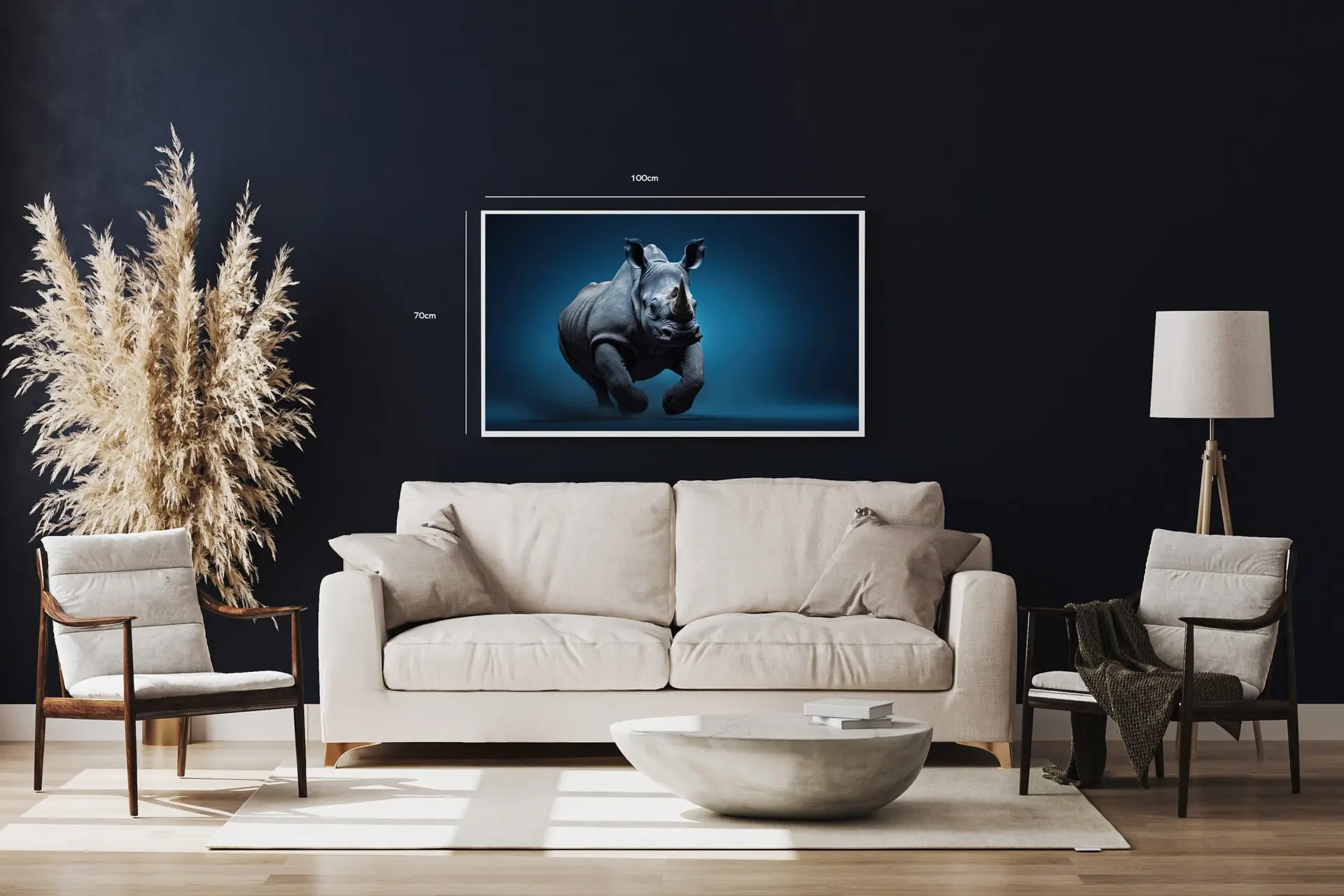Running Rhinoceros Plakat