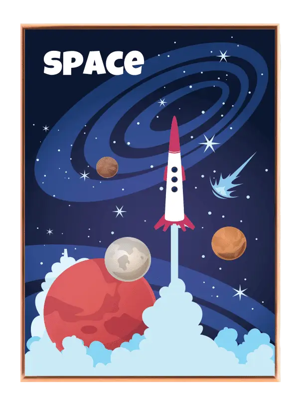 Playful Rocket Space Adventure Plakat