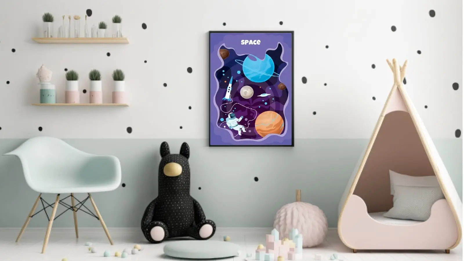 Curious Space Explorer Adventure Plakat