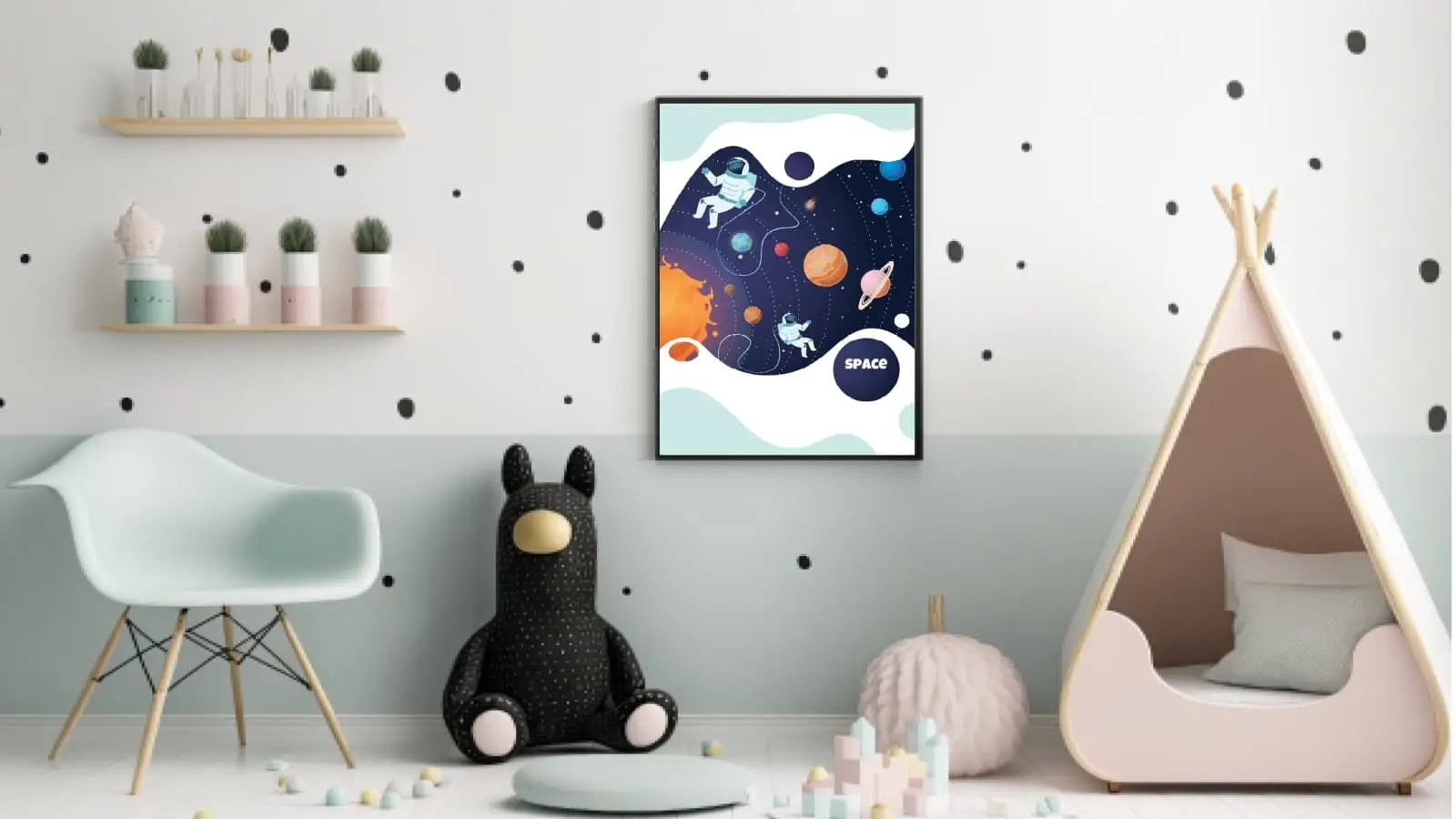 Playful Solar System Adventure Plakat