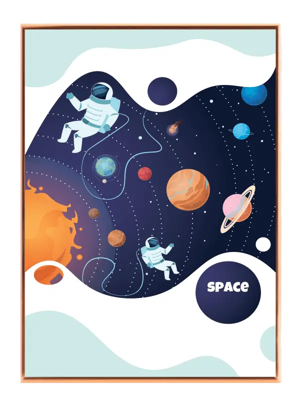 Playful Solar System Adventure Plakat