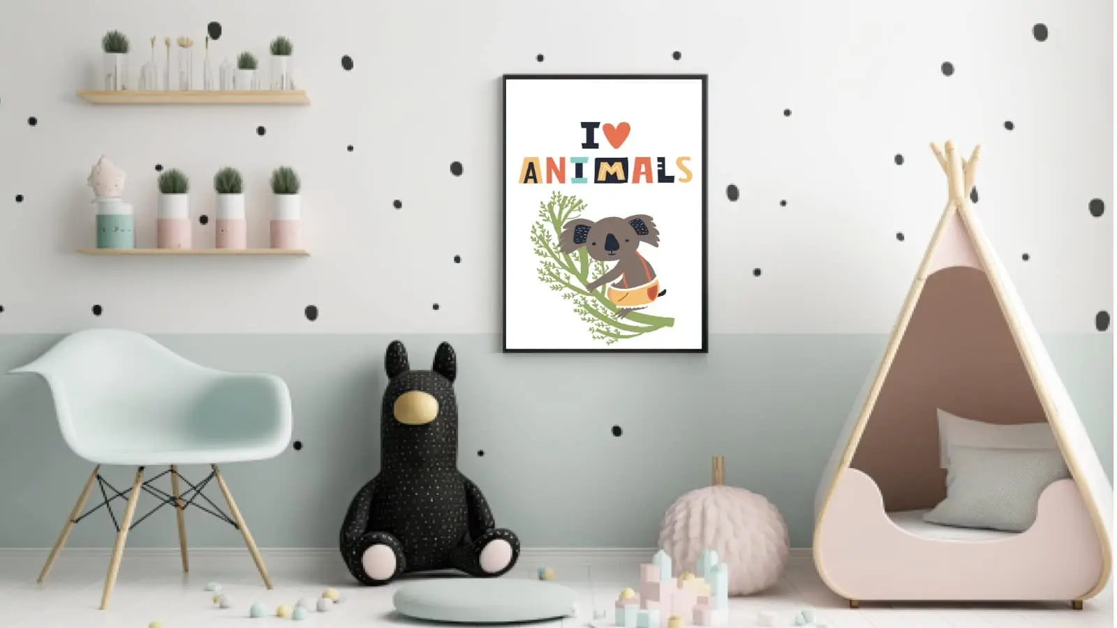 Playful Koala Love Plakat