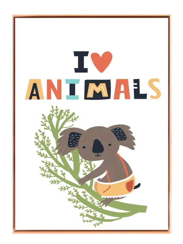 Playful Koala Love Plakat