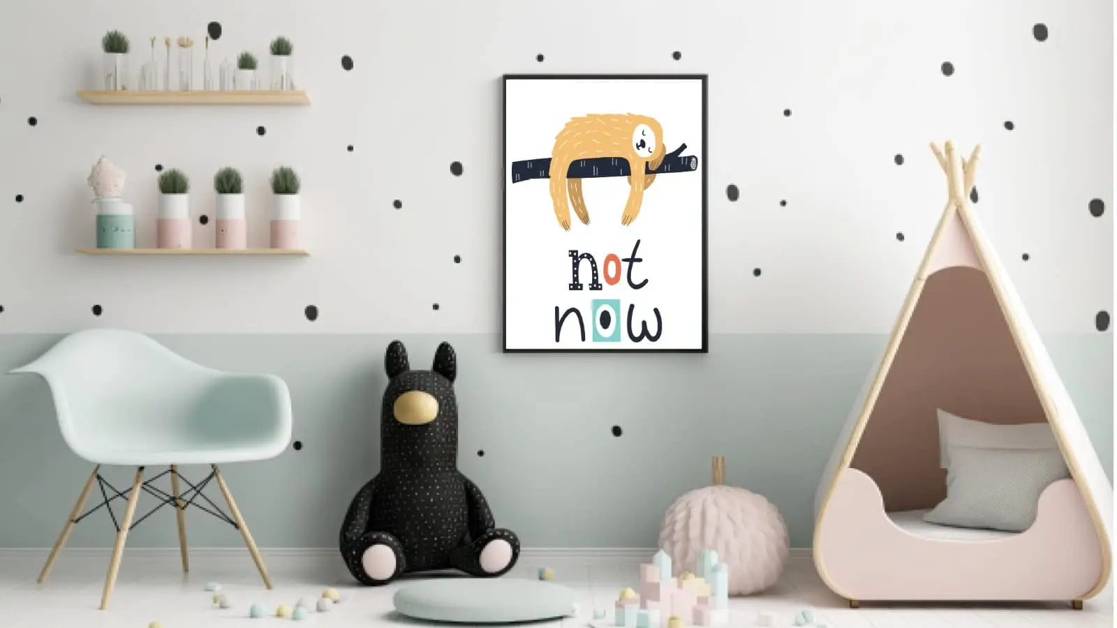 Sleepy Sloth Cozy Nap Plakat