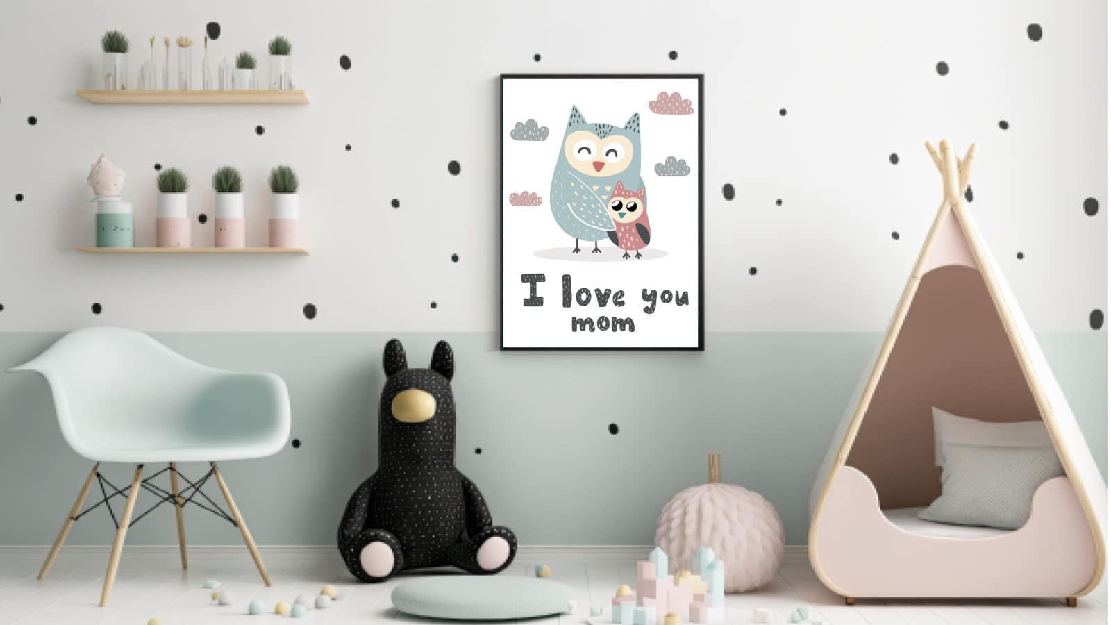 Gentle Owl Love Quote Plakat