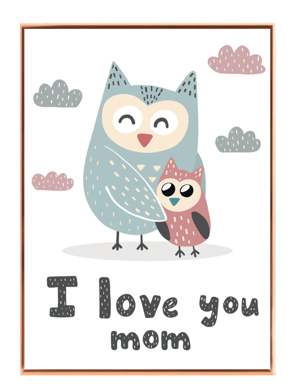 Gentle Owl Love Quote Plakat