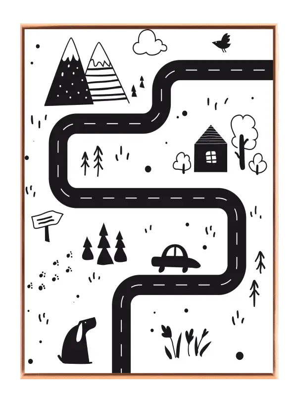 Cozy Road Adventure Plakat