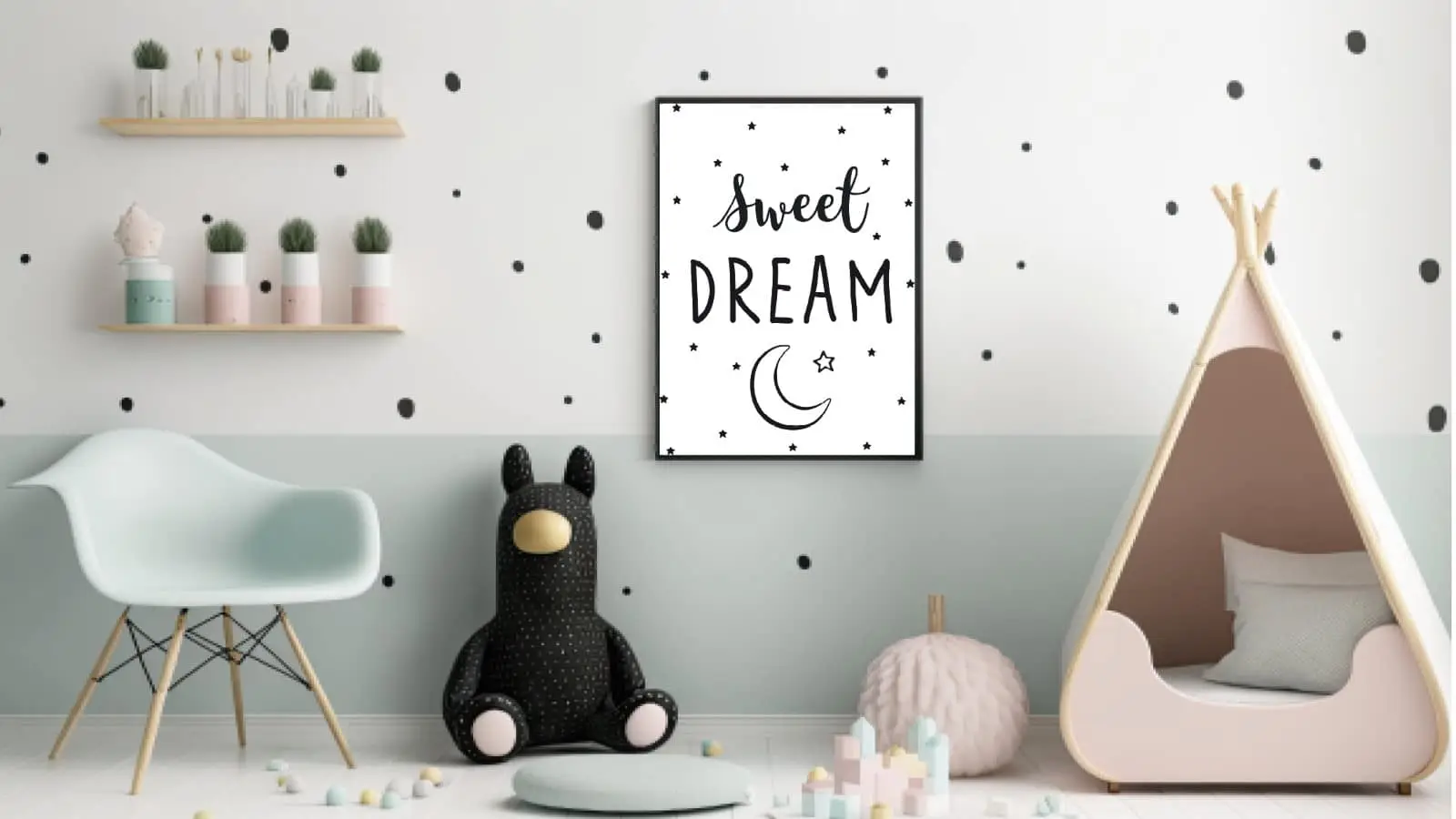 Sweet Dream Nursery Quote Plakat
