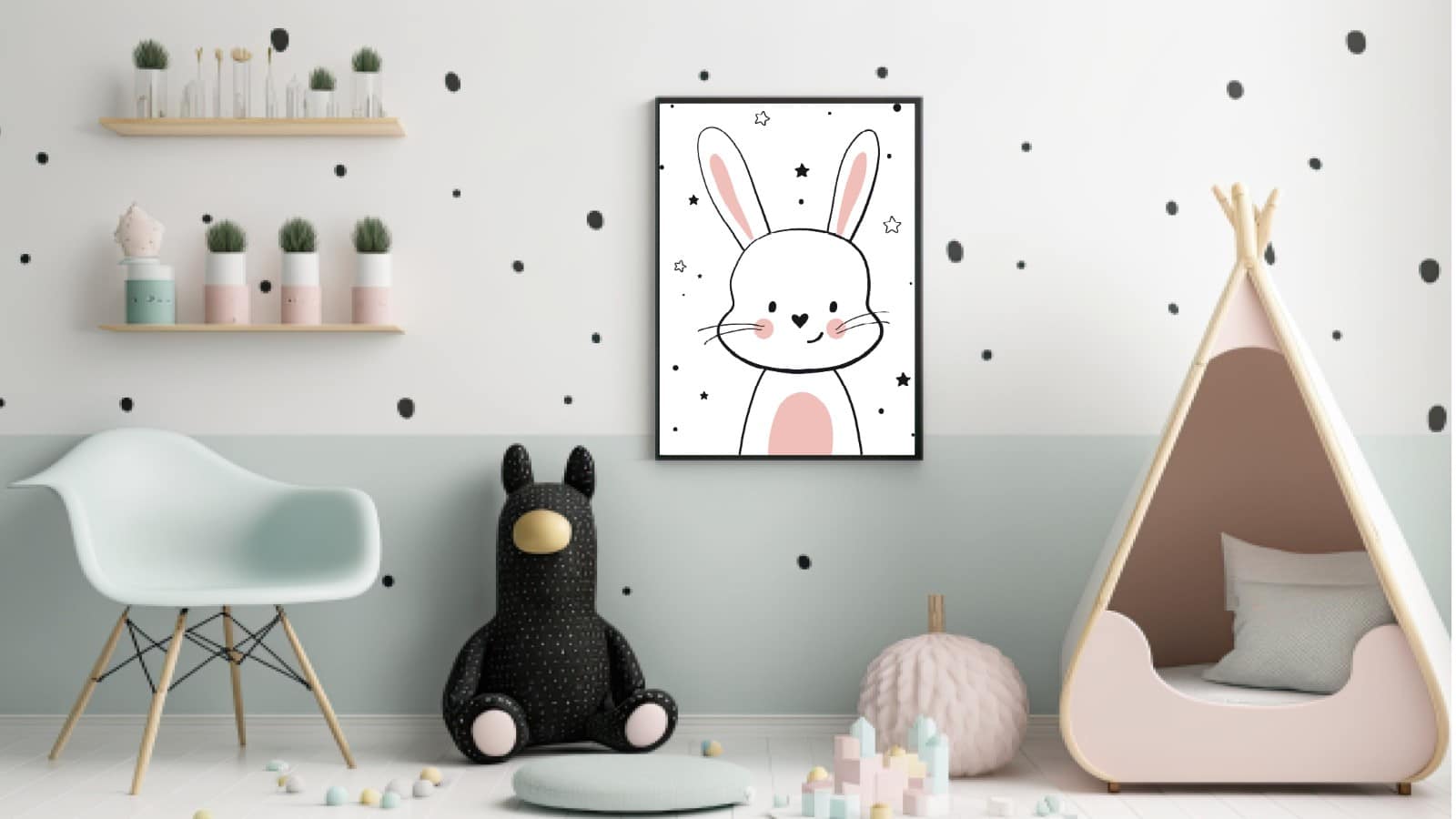 Gentle Bunny Dream Plakat